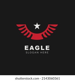 Eagle logo template design icon vector illustration