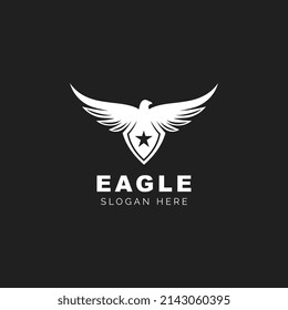 Eagle logo template design icon vector illustration