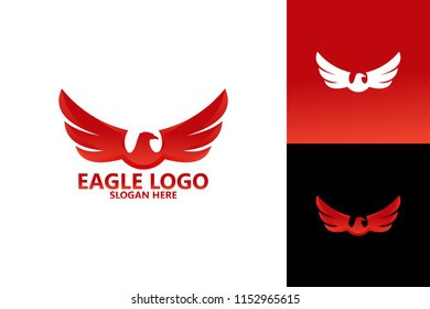 Eagle Logo Template Design Vector, Emblem, Design Concept, Creative Symbol, Icon