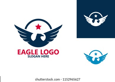 Eagle Logo Template Design Vector, Emblem, Design Concept, Creative Symbol, Icon