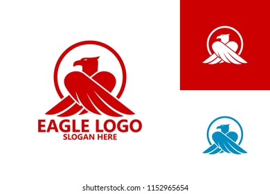 Eagle Logo Template Design Vector, Emblem, Design Concept, Creative Symbol, Icon