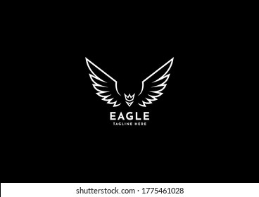Eagle logo template. Editable and resizable vector.