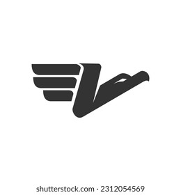 eagle logo template. Icon Illustration Brand Identity. Isolated and flat illustration. Vector graphic