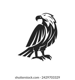 Eagle-Logo-Vorlage isoliert. Markenidentität. Symbol Abstrakte Vektorgrafik