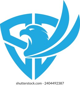 Eagle Logo	Template in a modern minimalist style
