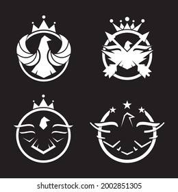Eagle logo template vector icon set design
