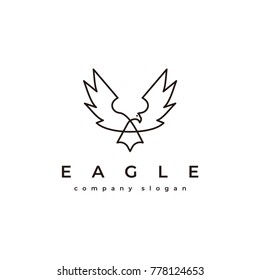 Eagle Logo Template Vector Icon Symbol Illustration