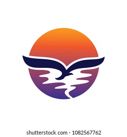 Eagle Logo Template. Vector Illustration