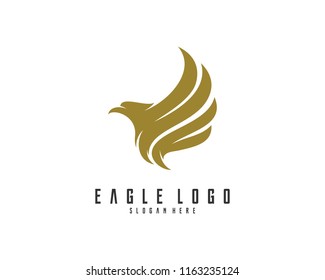 Eagle Logo Design Vector Illustration Stock Vector (Royalty Free ...