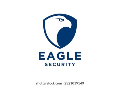 Eagle Logo Vector animal design. eagle or hawk badge emblem vector icon