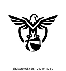  Diseño de animales con logotipo de águila