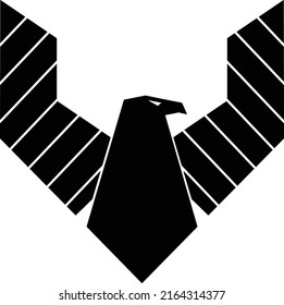 Eagle logo vector art and illustration