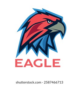 Eagle logo vector art illustration