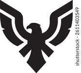 eagle logo vector Bold and clean eagle logo vector, with sharp lines and a strong silhouette.