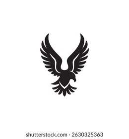 eagle logo vector Bold and clean eagle logo vector, with sharp lines and a strong silhouette 
