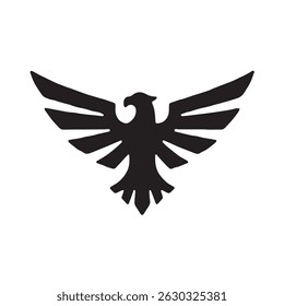 eagle logo vector Bold and clean eagle logo vector, with sharp lines and a strong silhouette 
