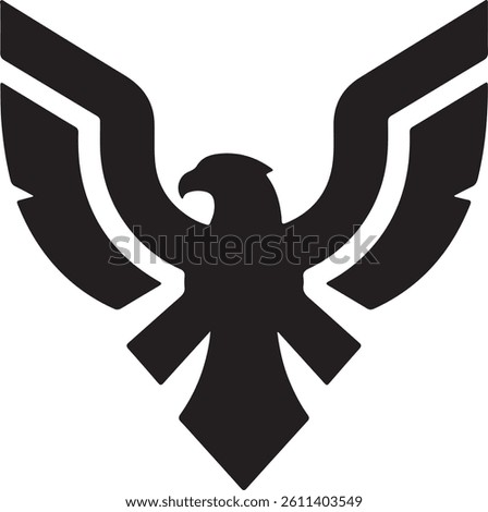eagle logo vector Bold and clean eagle logo vector, with sharp lines and a strong silhouette.