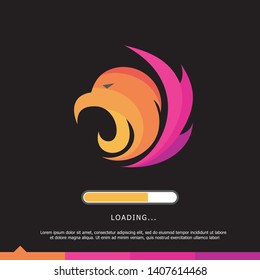 Eagle Logo vector. can use for landing page, template, ui, web, mobile app, poster, banner, flyer, stickers. EPS 10