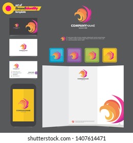 Eagle Logo vector. can use for landing page, template, ui, web, mobile app, poster, banner, flyer, stickers. EPS 10