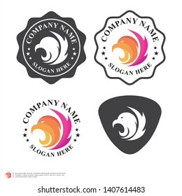 Eagle Logo vector. can use for landing page, template, ui, web, mobile app, poster, banner, flyer, stickers. EPS 10