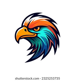Eagle logo vector clip art illustration