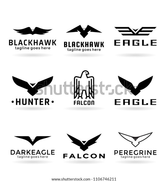 イーグルのロゴベクター画像デザイン 鷹のロゴタイプテンプレート 鷹のイラスト のベクター画像素材 ロイヤリティフリー