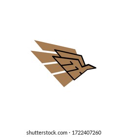 eagle logo vector design illustration. suitable use for logo business
