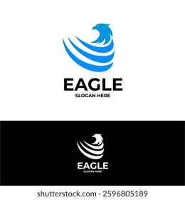 eagle logo vector design illustration