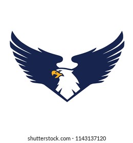 Eagle Logo Vector Emblem Patch Template Icon