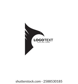 Eagle logo vector. Graphic eagle bird logo template