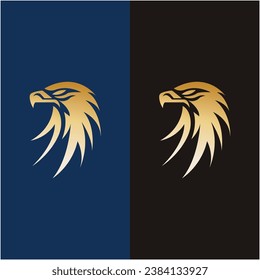 diseño de ilustración de iconos vectoriales con logotipo de águila. logotipo para emblema, placa y comunidad