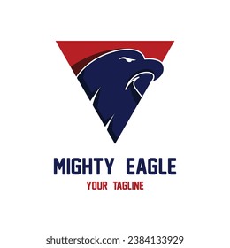 eagle logo vector icon illustration design. logo for emblem, badge and community