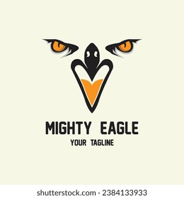 eagle logo vector icon illustration design. logo for emblem, badge and community