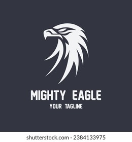 eagle logo vector icon illustration design. logo for emblem, badge and community
