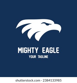 eagle logo vector icon illustration design. logo for emblem, badge and community