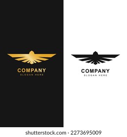 eagle logo vector illustration, eagle logo, eagle animal, wings logo, animal logo, wild animal.
