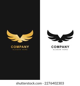 eagle logo vector illustration, eagle logo, eagle animal, wings logo, animal logo, wild animal.