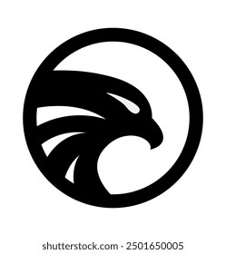 Eagle logo in vector illustration  Black 
EPS 10