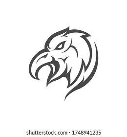 Diseño de iluminación de vectores de LOGO de águila