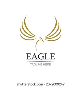 eagle logo vector illustration design template - vector