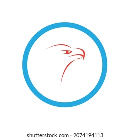 eagle logo vector illustration design template - vector