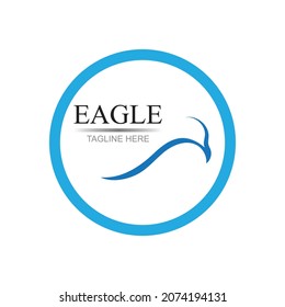 eagle logo vector illustration design template - vector