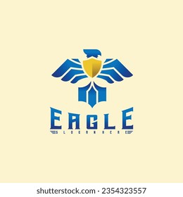 Eagle logo vector illustration design. creative design template