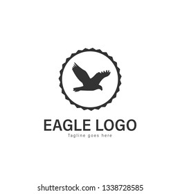 Eagle logo vector illustration. modern eagle logo template isolated on white background