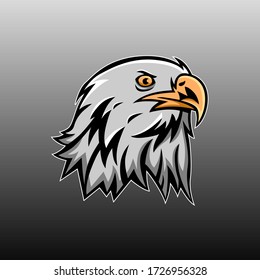 Eagle logo vector mascot design