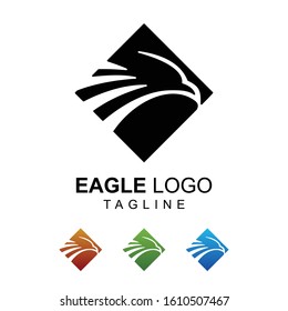 eagle logo vector silhouette design art falcon