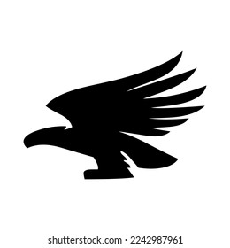 eagle logo vector. eagle silhouette various design models, eagle head icon silhouette is very suitable for use in t-shirts, tattoos, and other design elements.