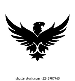 eagle logo vector. eagle silhouette various design models, eagle head icon silhouette is very suitable for use in t-shirts, tattoos, and other design elements.