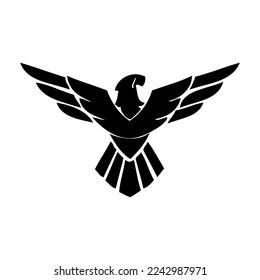 eagle logo vector. eagle silhouette various design models, eagle head icon silhouette is very suitable for use in t-shirts, tattoos, and other design elements.