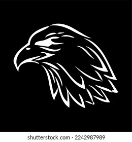 eagle logo vector. eagle silhouette various design models, eagle head icon silhouette is very suitable for use in t-shirts, tattoos, and other design elements.